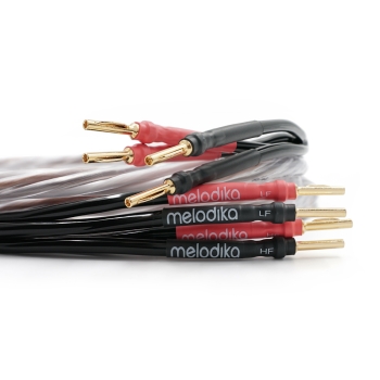 KABEL GŁOŚNIKOWY Melodika Brown Sugar BSBA22520 bi-amping 2x2mm2 + 2x2,5mm2 2m